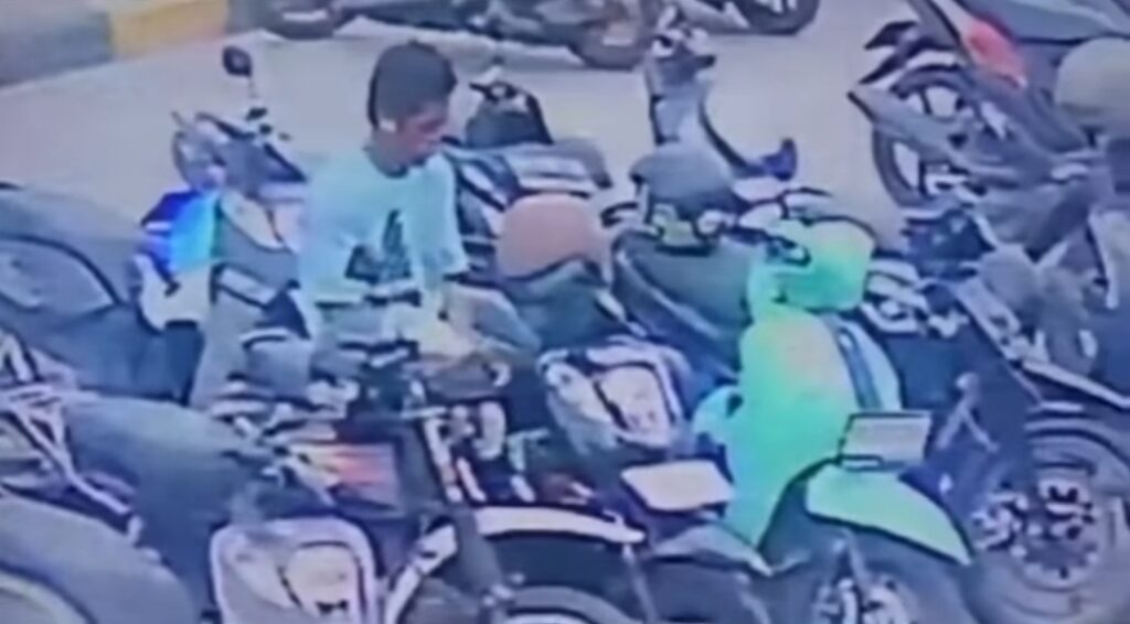 Sepeda Motor Karyawan PGM Hilang di Area Parkir, Pelaku Terekam CCTV