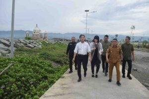 Tinjau Lokasi Bencana, Wali Kota Palu dan Wali Kota Iwanuma Perkuat Kolaborasi Pascabencana