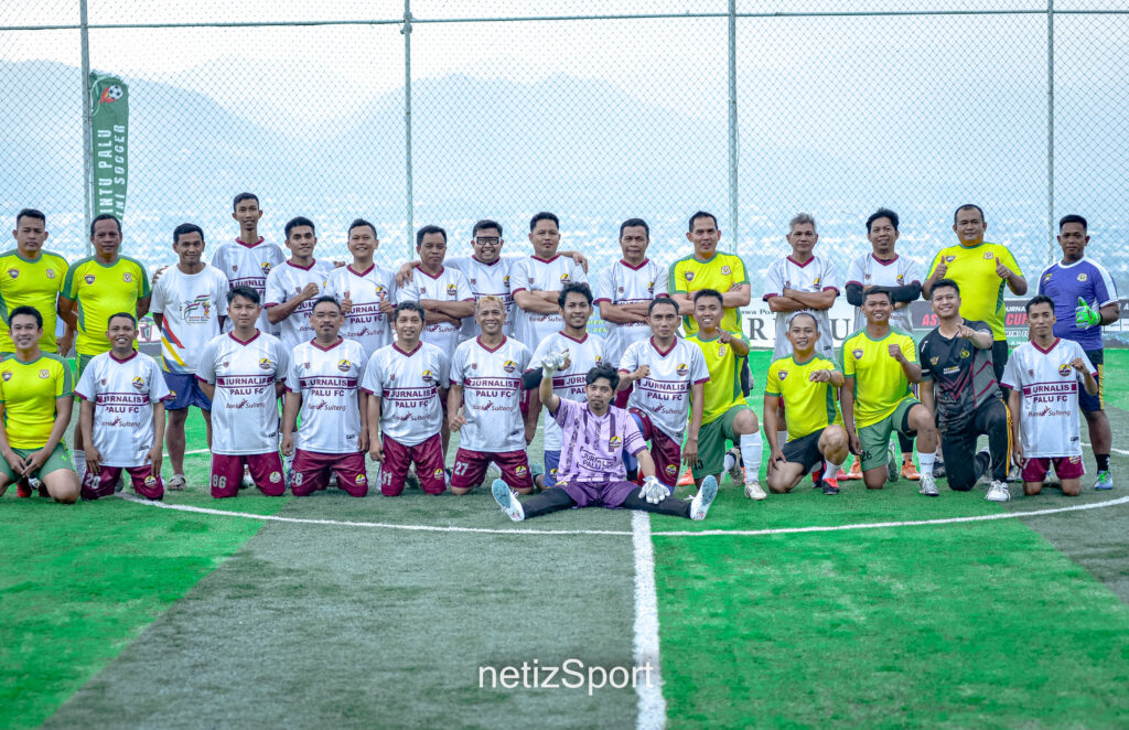 Jaga Sinergi, Polda Sulteng dan Jurnalis Palu FC Gelar Laga Persahabatan