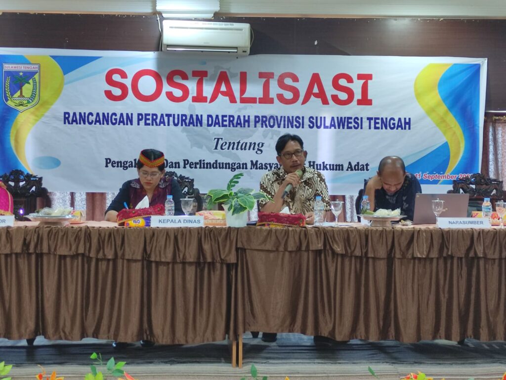 DPRD Sulteng Gelar Sosialisasi Ranperda Tentang Pengakuan dan Perlindungan Masyrakat Hukum Adat