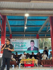 Melalui Turnamen Sepak Bola, Akbar Supratman Sampaikan Empat Pilar MPR RI