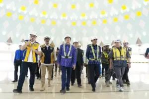 Menag dan Gubernur Sulteng Tinjau Progres Akhir Pembangunan Masjid Raya Baitul Khairaat Palu