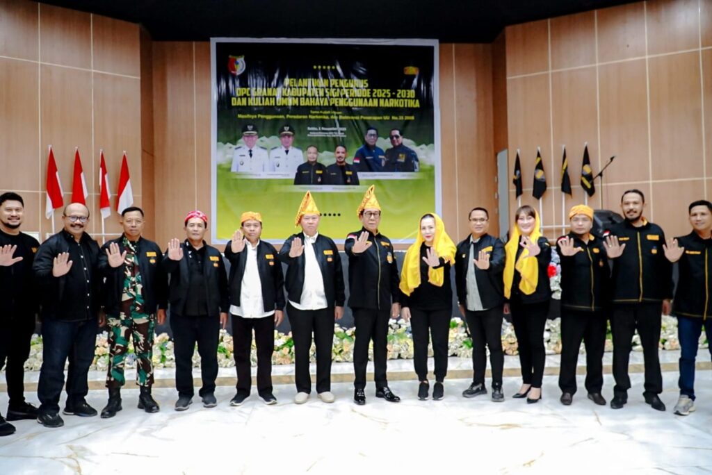 Bupati Sigi Dukung Penuh Pelantikan Pengurus DPC GRANAT, Tekankan Sinergi Cegah Penyalahgunaan Narkoba