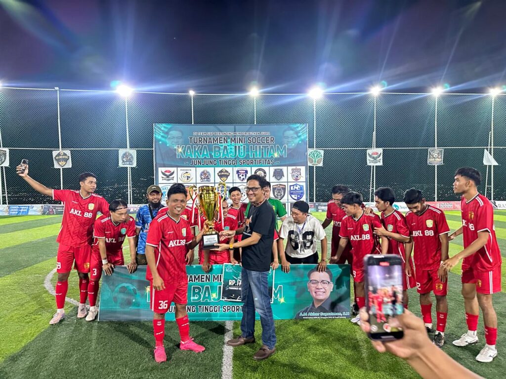 Final Dramatis, AKL FC Juara Turnamen Mini Soccer  Kaka Baju Hitam tahun 2025 Lewat Adu Penalti