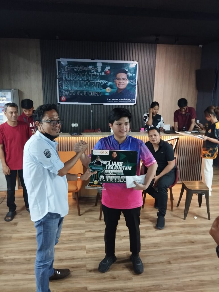 Turnamen Billiard Kaka Baju Hitam 2025 Resmi Ditutup: Momentum Lahirnya Atlet Billiard Unggulan Sulteng