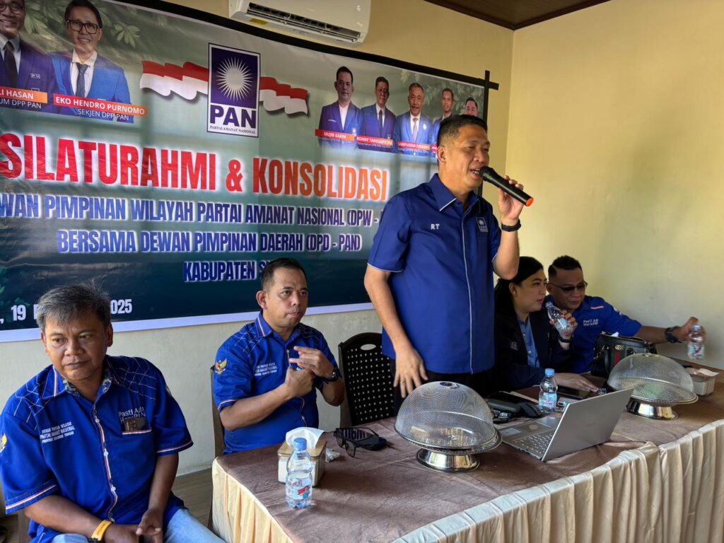 Konsolidasi DPW PAN Sulteng di DPD PAN Sigi, Ronny Tanusaputra Tekankan Loyalitas Kader