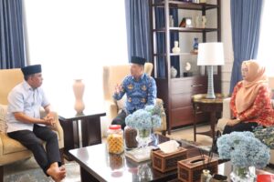 Sambut HAB ke-80, Kepala Kanwil Kemenag Sulteng Silaturahmi dengan Gubernur Anwar Hafid