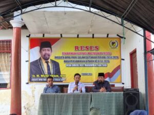 Anggota DPRD Provinsi Sulteng Musliman, Turun Reses Siap Serap Aspirasi Masyarakat