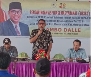 Anggota DPRD Sulteng H. Ambo Dalle Serap Aspirasi Warga Tanasumpu