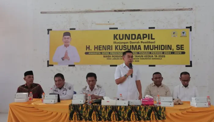 Anggota DPRD Sulteng Henri Kusuma Muhidin Serap Aspirasi Warga Labuan Lewat Kundapil