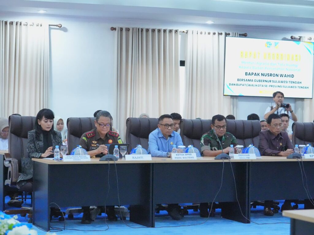 Perkuat Tata Ruang dan Pertanahan, Wakil Ketua II DPRD Sulteng Hadiri Rakor Bersama Menteri ATR/BPN