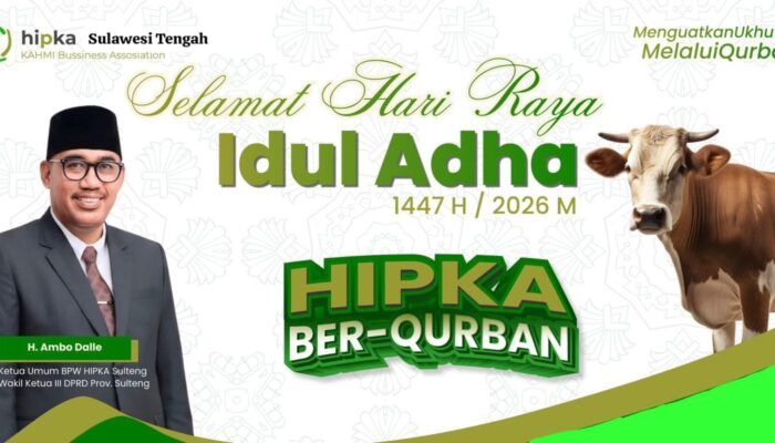 HIPKA Sulteng Salurkan 11 Sapi Kurban ke Sejumlah Daerah, Ambo Dalle: “Pengusaha Juga Harus Peka Sosial”