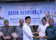 KADIN Sulteng Salurkan Daging Kurban dari Empat Ekor Sapi kepada Masyarakat