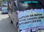 Wakil Ketua MPR RI Abcandra Akbar Supratman Salurkan Bantuan Air Bersih untuk Korban Gempa di Sigi