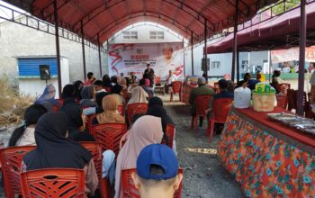 Reses di Hari Kedua Anggota DPRD Kota Palu, Sucipto S Rumu, di Jalan Agatis, Kelurahan Nunu Kota Palu. Foto: Ris