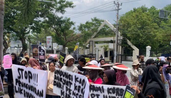 Demo Hari Tani Nasional di Kantor Gubernur Sulteng Memanas, Massa Desak Penyelesaian Konflik Agraria