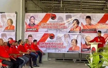 Matindas Rumambi Lantik Pengurus PAC PDIP se-Kabupaten Sigi, Tekankan Kepekaan terhadap Persoalan Rakyat