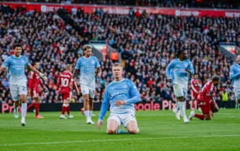 Manchester City Bantai Liverpool 3-0 di Anfield, The Citizens Rebut Puncak Klasemen
