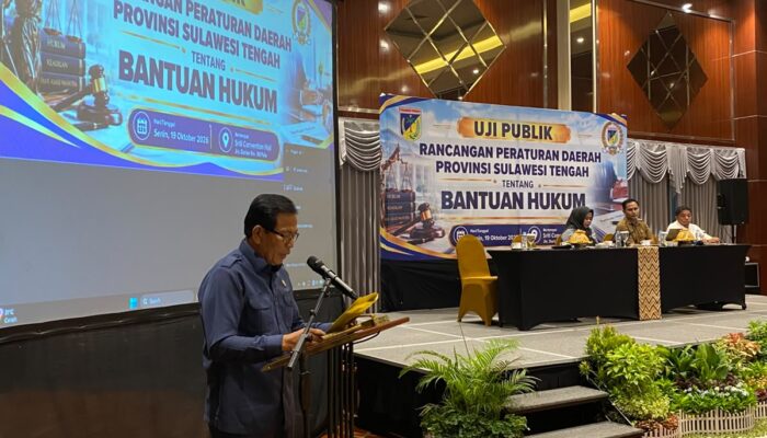 Ranperda Bantuan Hukum Sulteng Dibahas, Perlindungan Masyarakat dan ASN Jadi Perhatian