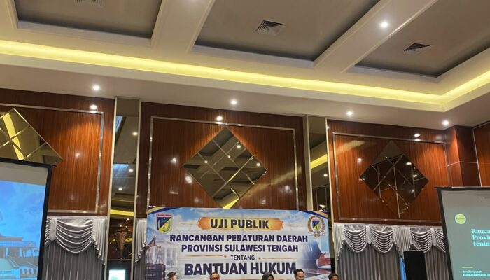 Komisi I DPRD Sulteng Gelar Uji Publik Penyempurnaan Ranperda Bantuan Hukum