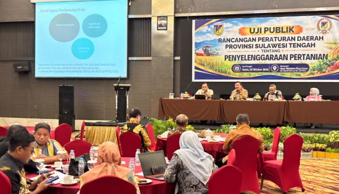 Komisi II DPRD Sulteng Dorong Ranperda Pertanian Perkuat Perlindungan dan Kesejahteraan Petani
