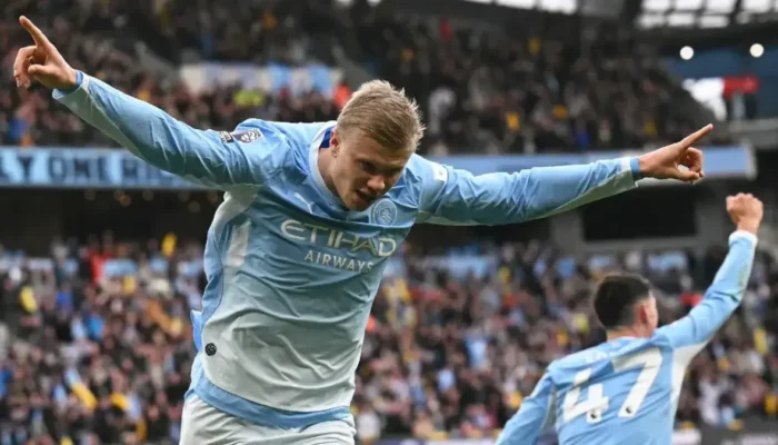Manchester City Tekuk Ipswich 3-2, Haaland Borong Dua Gol dan The Citizens Kokoh di Puncak Klasemen