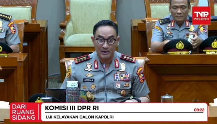 DPR Terima Surpres Pergantian Kapolri, Komjen Suyudi Ario Seto Jalani Fit and Proper Test